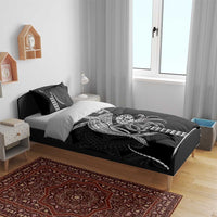Kanaloa Aloha Hawaii Bedding Set Humpback Whale Octopus Tattoo Kakau Pattern