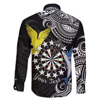 Personalised Cook Islands Darts Family Matching Puletasi and Hawaiian Shirt Kuki Airani Tribal Pattern LT14 - Polynesian Pride