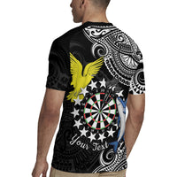 Personalised Cook Islands Darts Rugby Jersey Kuki Airani Tribal Pattern