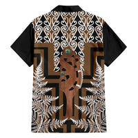 New Zealand Family Matching Long Sleeve Bodycon Dress and Hawaiian Shirt Maori Maripi Knife With Poutama Art