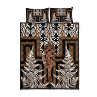 New Zealand Quilt Bed Set Maori Maripi Knife With Poutama Art