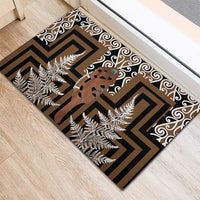 New Zealand Rubber Doormat Maori Maripi Knife With Poutama Art