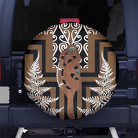 New Zealand Spare Tire Cover Maori Maripi Knife With Poutama Art