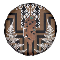 New Zealand Spare Tire Cover Maori Maripi Knife With Poutama Art