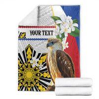 Personalised Philippines Eagle Blanket Filipino Sun Mix Sampaguita Flower