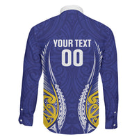 Otago 2026 Rugby Custom Family Matching Off The Shoulder Long Sleeve Dress and Hawaiian Shirt NZ Maori Silver Fern LT14 - Polynesian Pride