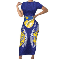 Otago 2026 Rugby Custom Short Sleeve Bodycon Dress NZ Maori Silver Fern