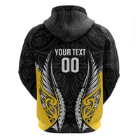 Taranaki 2026 Rugby Custom Zip Hoodie NZ Maori Silver Fern