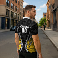 Taranaki 2026 Rugby Custom Zipper Polo Shirt NZ Maori Silver Fern