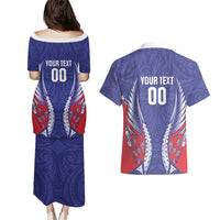Tasman Bay 2026 Rugby Custom Couples Matching Puletasi and Hawaiian Shirt NZ Maori Silver Fern LT14 - Polynesian Pride