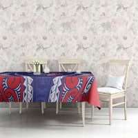 Tasman Bay 2026 Rugby Custom Tablecloth NZ Maori Silver Fern