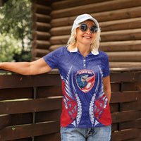 Tasman Bay 2026 Rugby Custom Women Polo Shirt NZ Maori Silver Fern