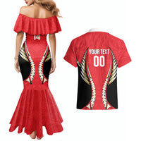 Waikato 2026 Rugby Custom Couples Matching Mermaid Dress and Hawaiian Shirt NZ Maori Silver Fern LT14 - Polynesian Pride