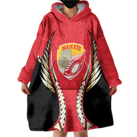 Waikato 2026 Rugby Custom Wearable Blanket Hoodie NZ Maori Silver Fern