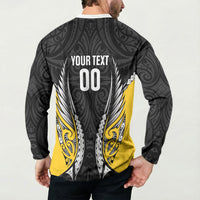 Wellington 2026 Rugby Custom Button Sweatshirt NZ Maori Silver Fern