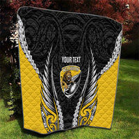 Wellington 2026 Rugby Custom Quilt NZ Maori Silver Fern