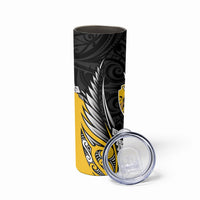Wellington 2026 Rugby Custom Skinny Tumbler NZ Maori Silver Fern
