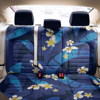 Teal Purple Banana Leaf Hawaii Back Car Seat Cover Lau Maia Plumeria Tropical Summer Vibes