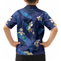 Teal Purple Banana Leaf Hawaii Hawaiian Shirt Lau Maia Plumeria Tropical Summer Vibes