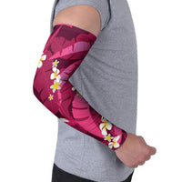 Pink Banana Leaf Hawaii Arm Sleeves Lau Maia Plumeria Tropical Summer Vibes