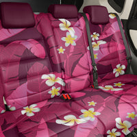 Pink Banana Leaf Hawaii Back Car Seat Cover Lau Maia Plumeria Tropical Summer Vibes