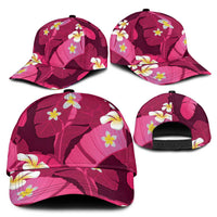 Pink Banana Leaf Hawaii Classic Cap Lau Maia Plumeria Tropical Summer Vibes
