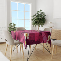 Pink Banana Leaf Hawaii Tablecloth Lau Maia Plumeria Tropical Summer Vibes