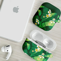 Green Banana Leaf Hawaii AirPods Case Lau Maia Plumeria Tropical Summer Vibes