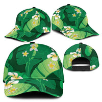 Green Banana Leaf Hawaii Classic Cap Lau Maia Plumeria Tropical Summer Vibes
