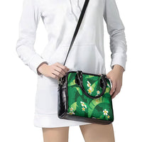 Green Banana Leaf Hawaii Shoulder Handbag Lau Maia Plumeria Tropical Summer Vibes