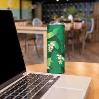 Green Banana Leaf Hawaii Skinny Tumbler Lau Maia Plumeria Tropical Summer Vibes