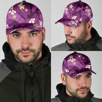 Purple Banana Leaf Hawaii Classic Cap Lau Maia Plumeria Tropical Summer Vibes