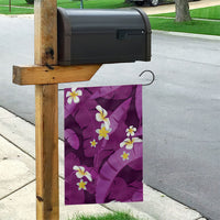 Purple Banana Leaf Hawaii Garden Flag Lau Maia Plumeria Tropical Summer Vibes