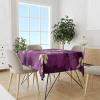 Purple Banana Leaf Hawaii Tablecloth Lau Maia Plumeria Tropical Summer Vibes