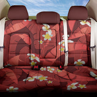 Red Banana Leaf Hawaii Back Car Seat Cover Lau Maia Plumeria Tropical Summer Vibes
