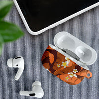 Orange Banana Leaf Hawaii AirPods Case Lau Maia Plumeria Tropical Summer Vibes