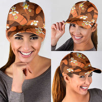 Orange Banana Leaf Hawaii Classic Cap Lau Maia Plumeria Tropical Summer Vibes