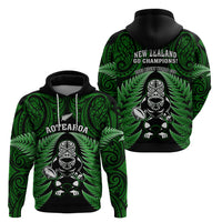 New Zealand Aotearoa Rugby Hoodie NZ Tiki With Maori Fern World Cup Green Version LT14 - Polynesian Pride