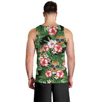 Pineapple Skull Aloha Hawaii Men Tank Top Summer Vibes Tropical Seamless Pattern - Polynesian Pride