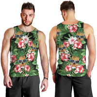 Pineapple Skull Aloha Hawaii Men Tank Top Summer Vibes Tropical Seamless Pattern - Polynesian Pride