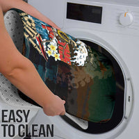 Aloha Hawaii Surfing Skull Bathroom Set Shaka Skeleton Ride The Waves - Polynesian Pride