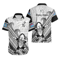 Fiji Tapa Rugby Hawaiian Shirt Flying Fijian 2023 World Cup With Dabbing Ball LT14 - Polynesian Pride