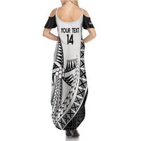 Custom Fiji Rugby Summer Maxi Dress Go Champions Fijian Tapa Cloth