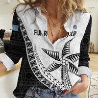 Custom Fiji Rugby Women Casual Shirt Go Champions Fijian Tapa Cloth