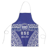 Personalised Queen Salote College Apron Kolisi Fefine 100th Anniversary Kupesi Blue - Polynesian Pride