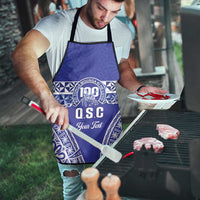 Personalised Queen Salote College Apron Kolisi Fefine 100th Anniversary Kupesi Blue - Polynesian Pride