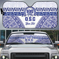 Personalised Queen Salote College Auto Sun Shade Kolisi Fefine 100th Anniversary Kupesi White - Polynesian Pride