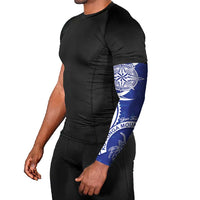 Personalised Queen Salote College Arm Sleeves QSC Est 1926 Ngatu Pattern - Polynesian Pride