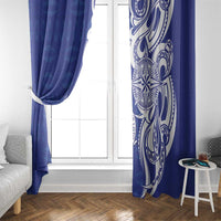Personalised Queen Salote College Window Curtain QSC Est 1926 Ngatu Pattern - Polynesian Pride