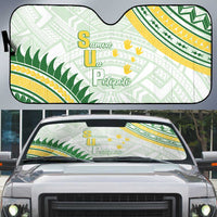 Samoa Ua Potopoto Auto Sun Shade SUP Est 2025 Samoan Pattern - Polynesian Pride